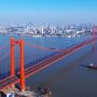 武汉鹦鹉洲长江大桥1#墩塔钢板桩围堰